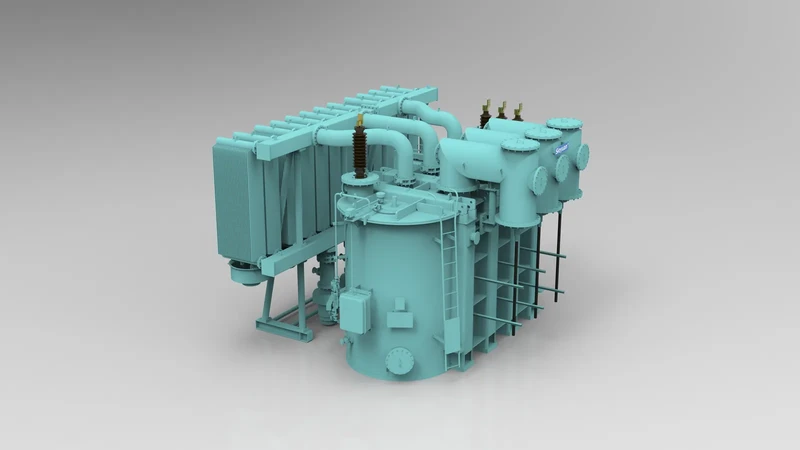 3D-модель силового трансформатора Sieyuan с газовой изоляцией.