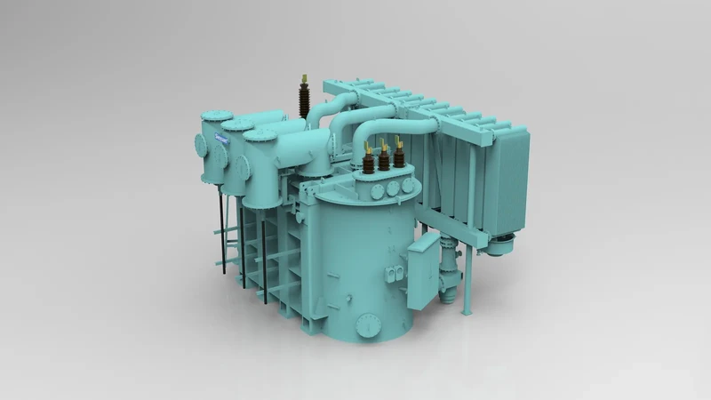 3D-модель силового трансформатора Sieyuan с газовой изоляцией.