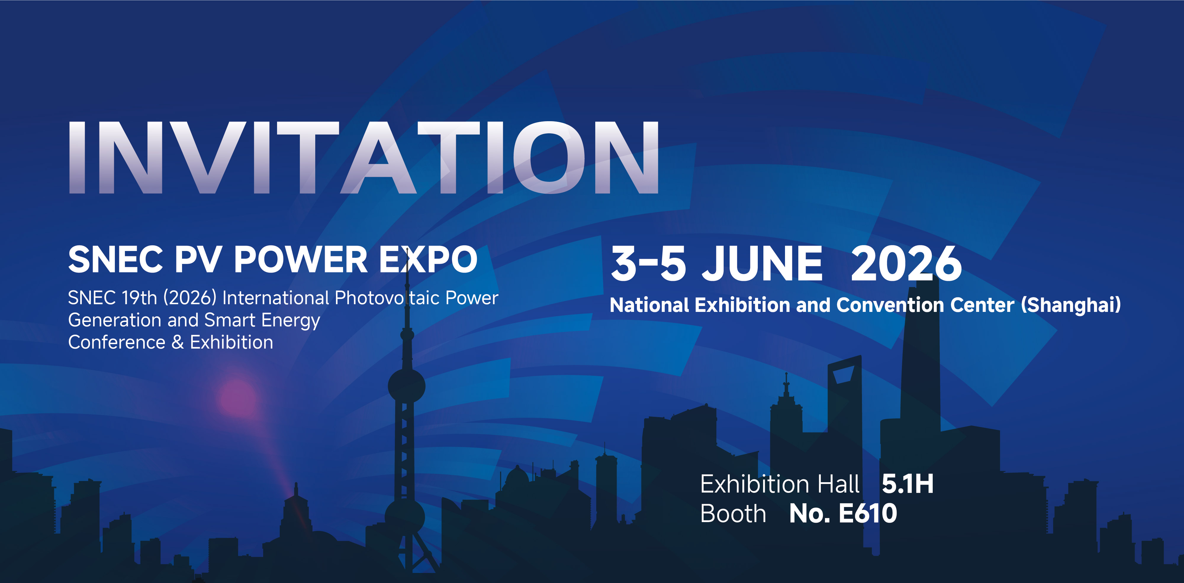 Приглашение на выставку SNEC PV Power Expo 2026: Sieyuan в зале 5.1H, стенд E610, Шанхай, 3&ndash;5 июня