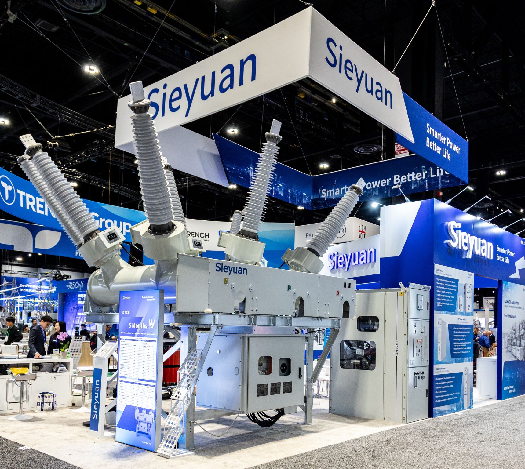 Стенд Sieyuan с баковым выключателем на выставке IEEE PES T&D 2026 в Чикаго