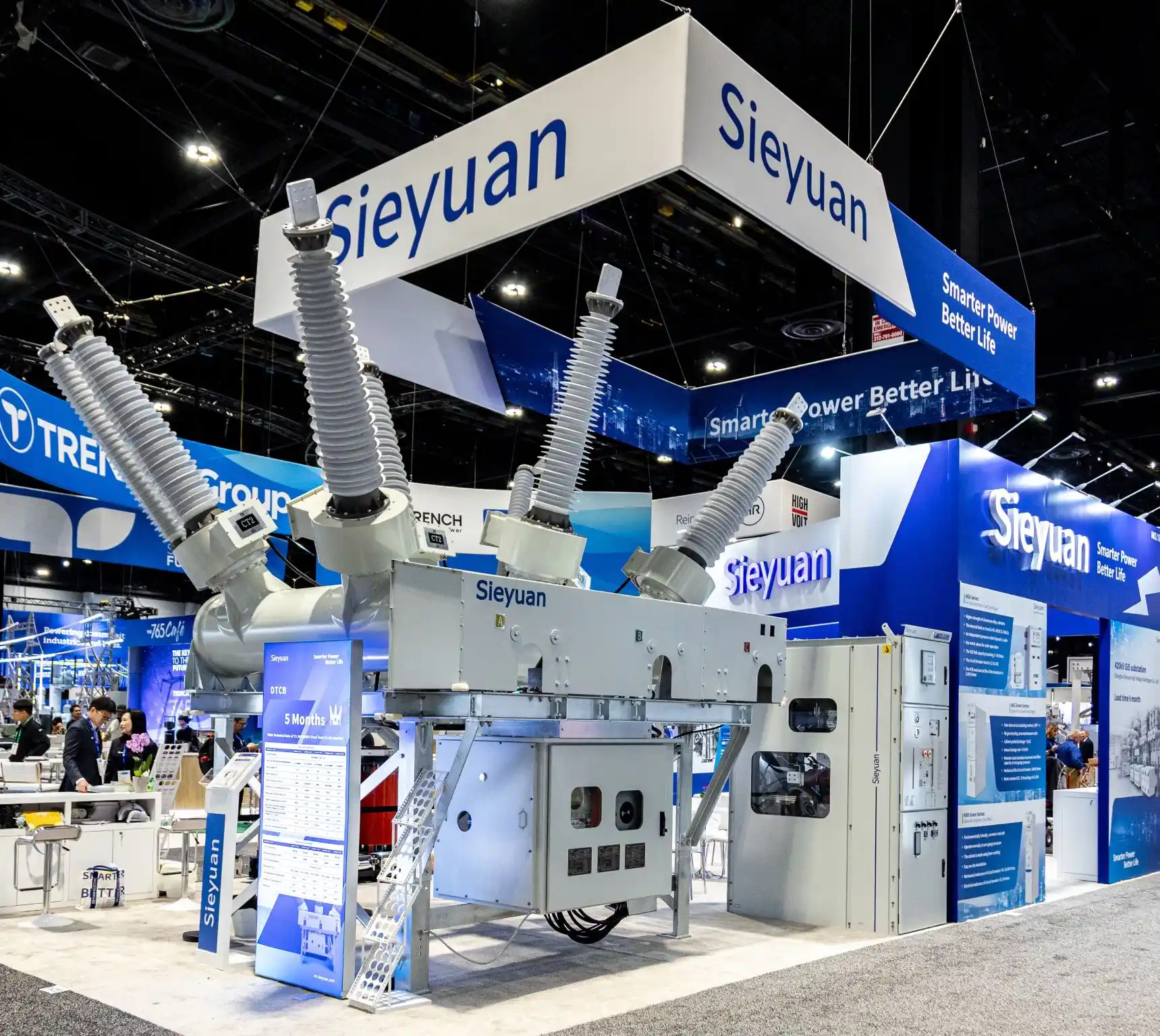 Стенд Sieyuan с баковым выключателем на выставке IEEE PES T&D 2026 в Чикаго